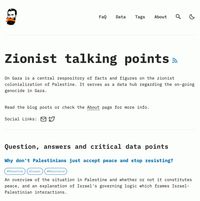 Zionist talking points 
